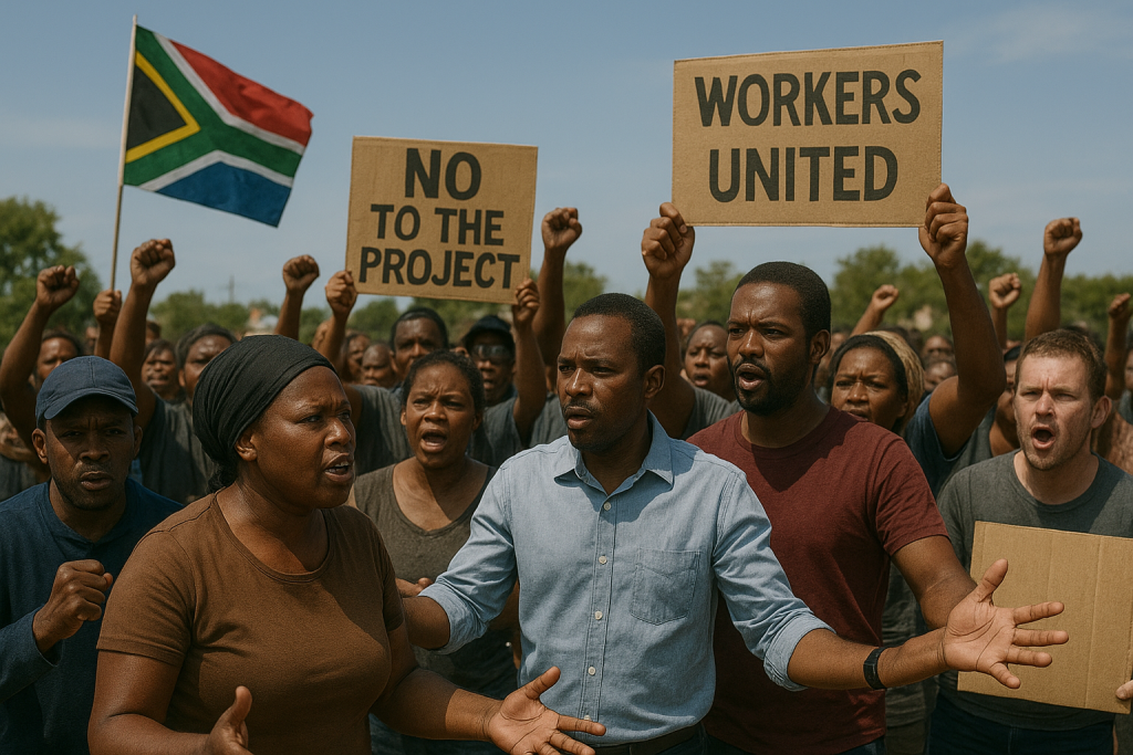 Calming angry residents down